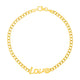Script Love Curb Chain Bracelet in 14K Yellow Gold
