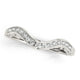 Curved Diamond Wedding Ring in 14K White Gold (1/10 cttw)