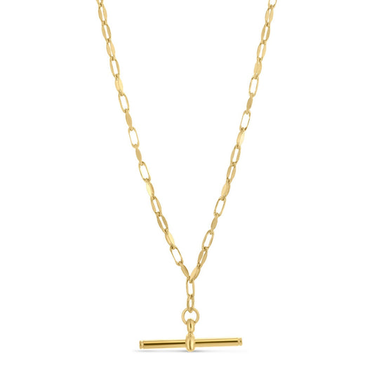 Toggle Link Necklace in Gold-Plated Sterling Silver