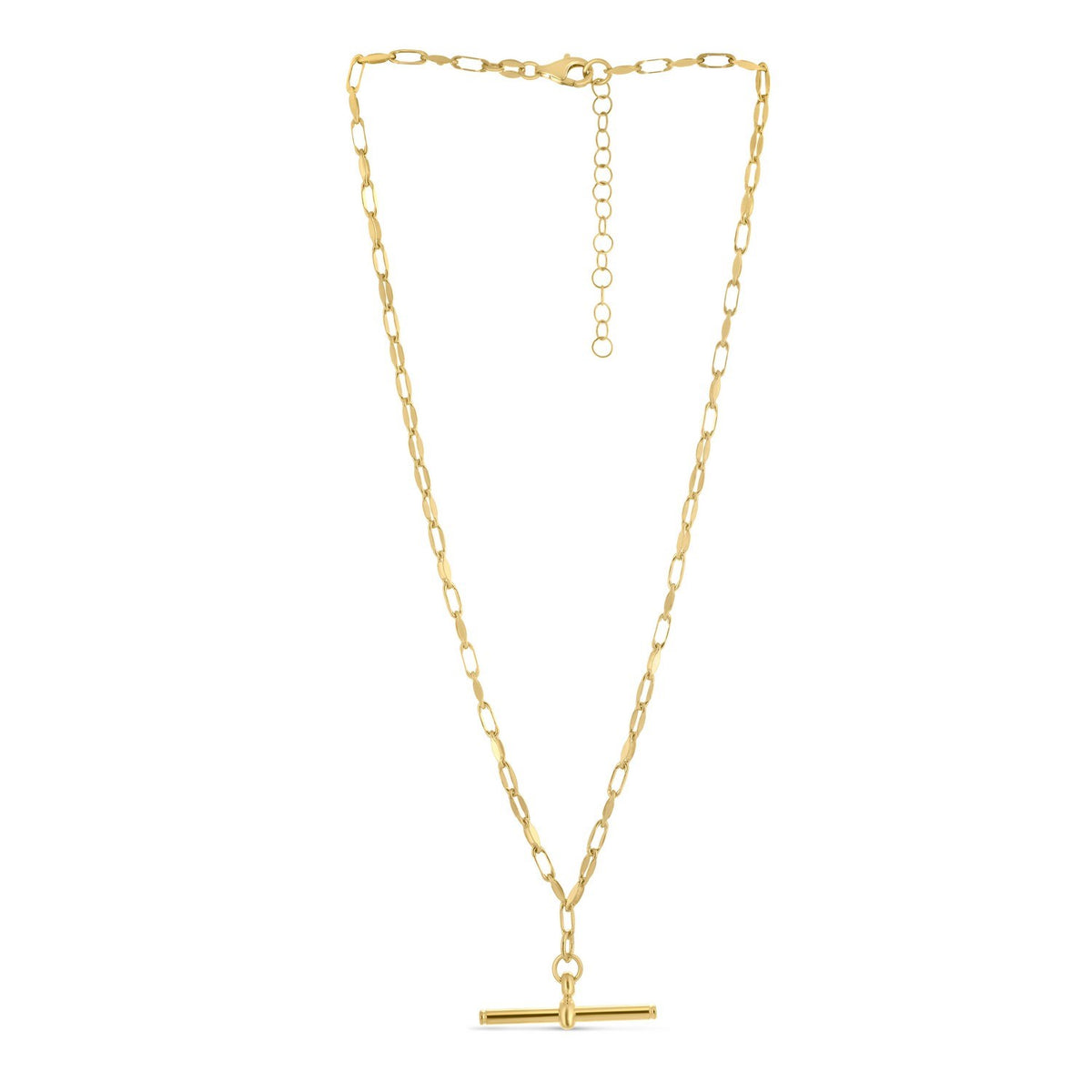 Toggle Link Necklace in Gold-Plated Sterling Silver