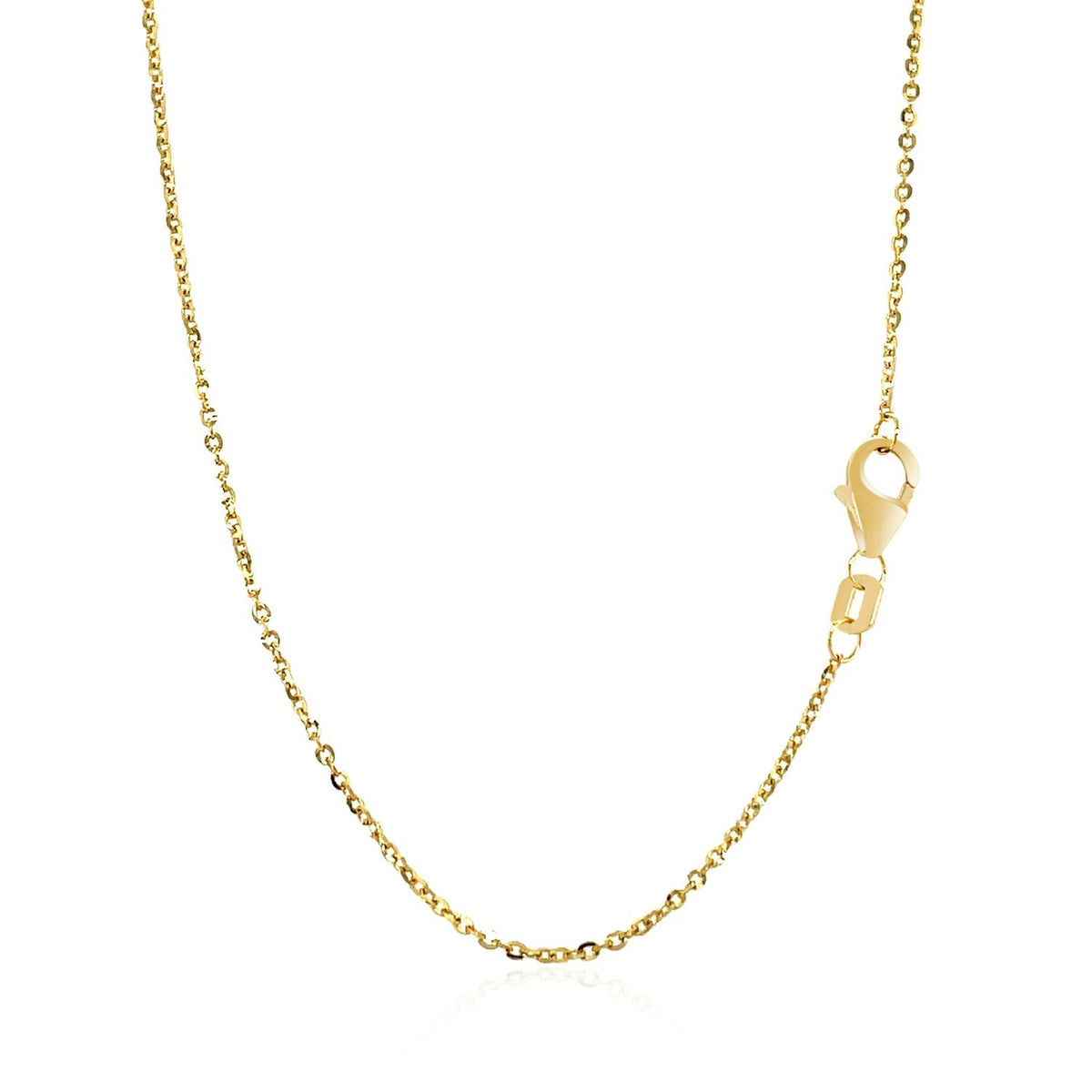 Slim Polished Bar Necklace in 14K Yellow Gold
