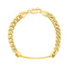 Men's Cuban Link ID Bracelet in 14K Yellow Gold (8.00 mm)