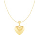 Puffed Heart Pendant Necklace in 10K Yellow Gold