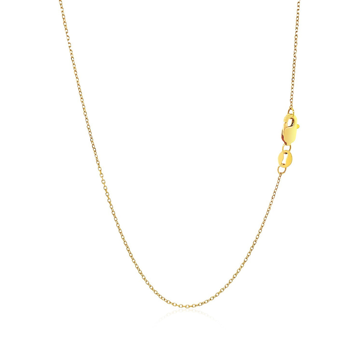 Puffed Heart Pendant Necklace in 10K Yellow Gold