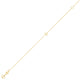 Mini Initial S Bracelet in 14K Yellow Gold
