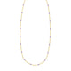Purple Enamel Beaded Necklace in Gold-Plated Sterling Silver