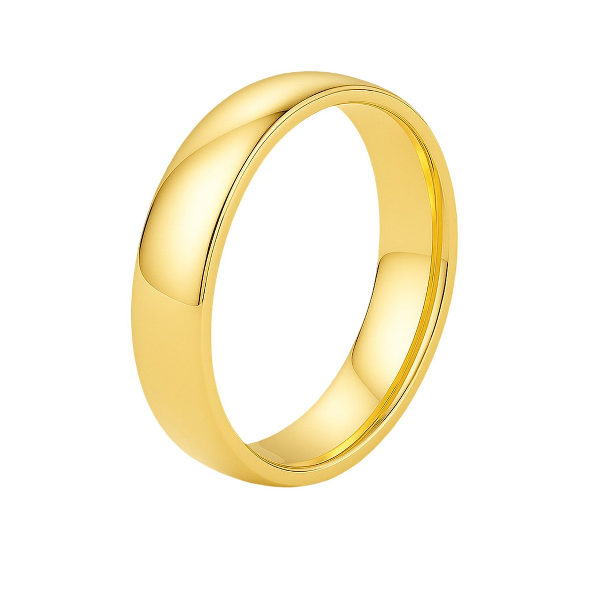 Comfort Fit Wedding Band in 14K Yellow Gold (5.00 mm)