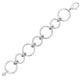 Round Link Necklace in Rhodium-Plated Sterling Silver
