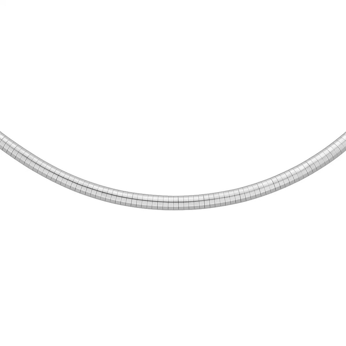 Classic Omega Chain Necklace in Sterling Silver (6.0mm)