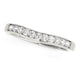 Curved Diamond Wedding Band in 14K White Gold (1/4 cttw)