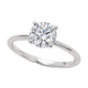1 Carat Round Lab Grown IGI Diamond Solitaire in 10K White Gold G/VS1