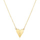 Elongated Heart Diamond Necklace in 14K Yellow Gold (0.02 ct. tw.)