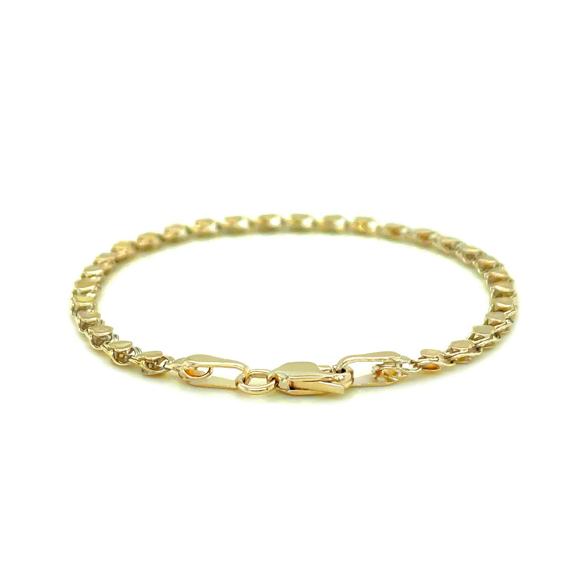 Heart Anklet in 14K Yellow Gold 2.9mm