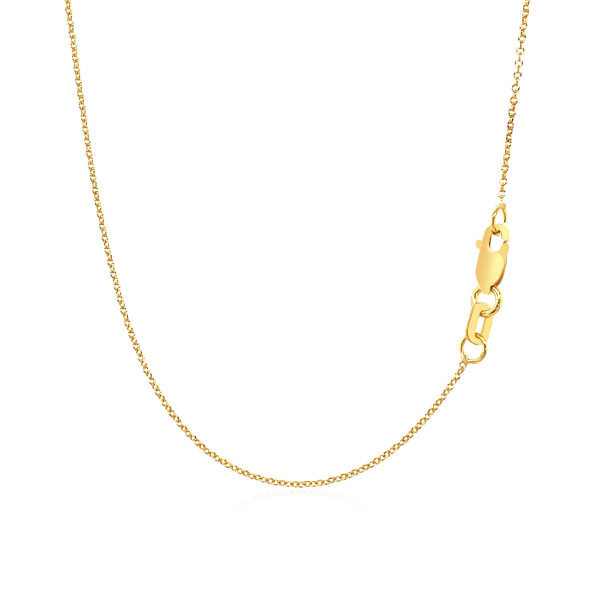 Crescent Moon Diamond Necklace in 14K Yellow Gold