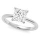 5 Carat Princess Lab Grown IGI Diamond Solitaire in 10K White Gold G/VS1