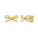 Rope Twist Bow Stud Earrings in 14K Yellow Gold (12.70 mm)