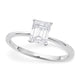 1 Carat Radiant Lab Grown IGI Diamond Solitaire in 14K White Gold G/VS1