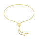 Adjustable Heart Bolo Bracelet in 14K Yellow Gold (1.00 mm)
