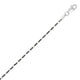 Bead and Bar Anklet in Rhodium-Plated Sterling Silver
