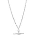 Toggle Link Necklace in Rhodium-Plated Sterling Silver