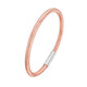 Basketweave Stretch Bangle in Rose Gold-Plated Silver