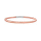 Basketweave Stretch Bangle in Rose Gold-Plated Silver