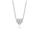 Diamond Heart Design Pendant in 14K White Gold