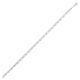 Bead Double Strand Anklet in Rhodium-Plated Sterling Silver