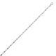 Moon Cut Oval Bead Chain in Rhodium-Plated Silver (3.00 mm)