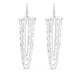 Multi Strand Drop Chandelier Earrings in Sterling Silver