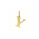 Initial Y Charm Pendant in 14K Yellow Gold