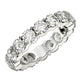 Round Cut Lab Grown Diamond Eternity Ring in 14K White Gold (4 cttw FG/VS2)
