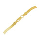 Super Flex Herringbone Anklet in 14K Yellow Gold 1.5mm
