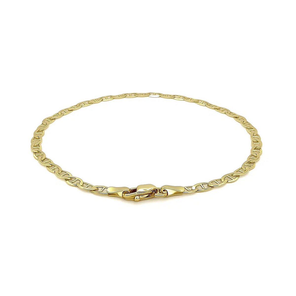 Mariner Link Anklet in 10K Yellow Gold 3.2mm