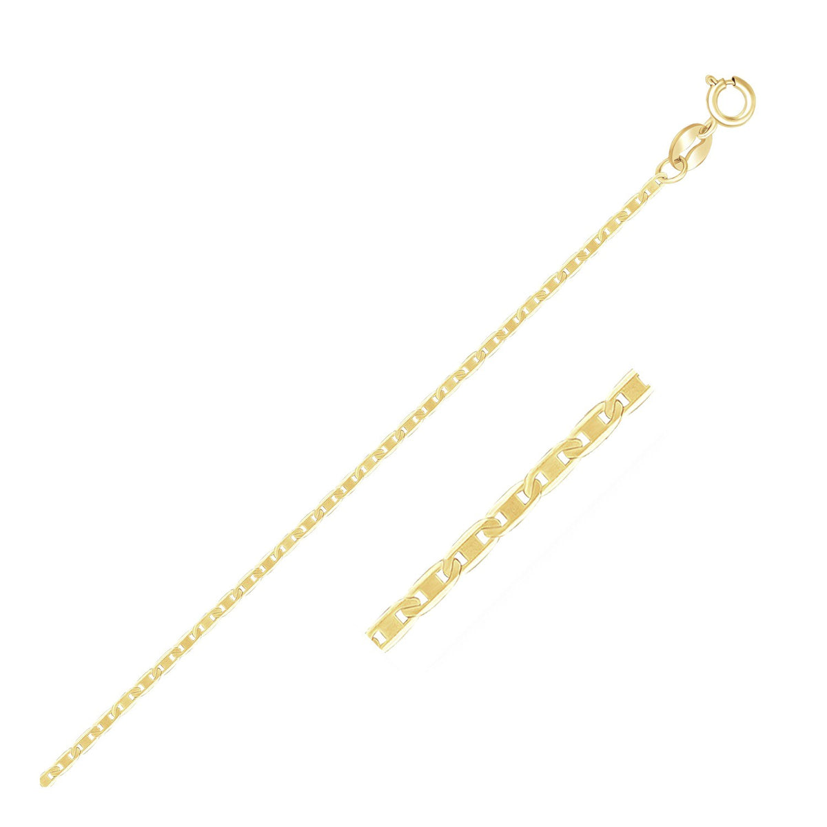 Mariner Link Chain in 10K Yellow Gold (1.20 mm)