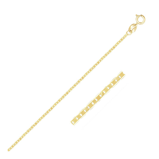 Mariner Link Chain in 10K Yellow Gold (1.20 mm)