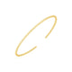 High Polish Bead Cuff Bangle in 14K Yellow Gold (2.00 mm)
