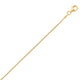 Classic Box Chain in Yellow Gold-Plated Sterling Silver (1.10 mm)