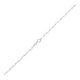 Paperclip Anklet in Rhodium-Plated Sterling Silver (3.00 mm)