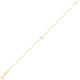 Mini Initial Q Bracelet in 14K Yellow Gold