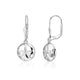 Polished Sand Dollar Dangle Earrings in Sterling Silver