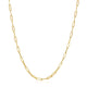 Wide Paperclip Chain Necklace in 14K Yellow Gold (3.20 mm)