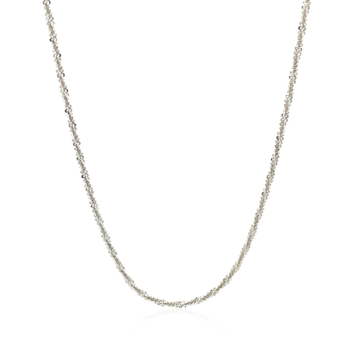 Adjustable Sparkle Chain in Sterling Silver 1.5mm (1.50 mm)