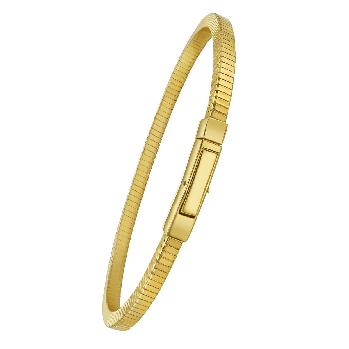 Cubogas Chain Bracelet in Gold Over Sterling Silver