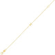 Mini Initial M Bracelet in 14K Yellow Gold