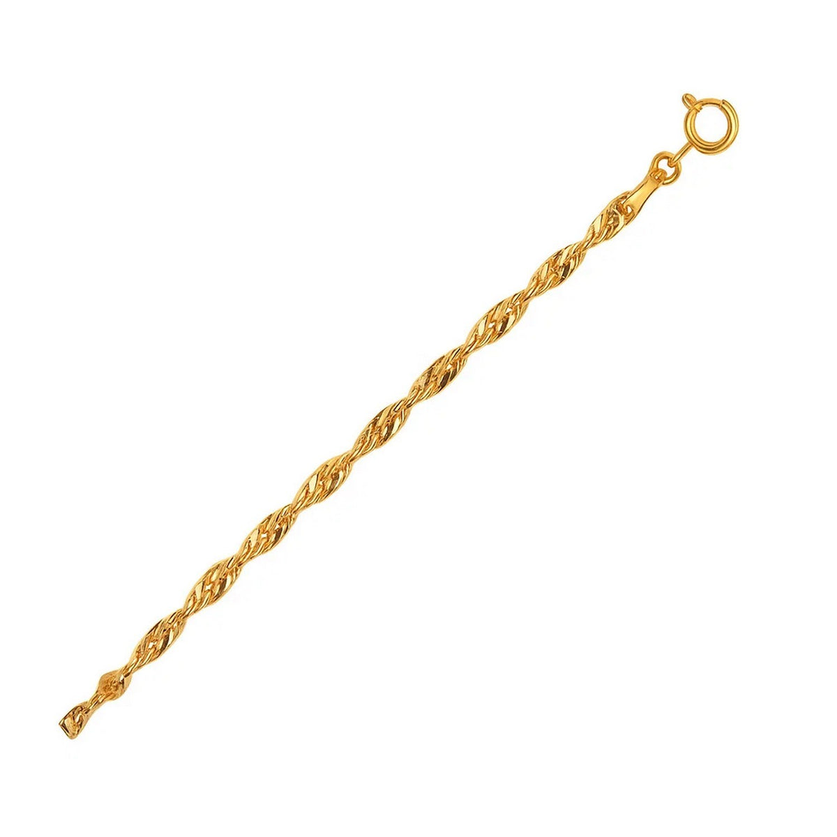 Singapore Bracelet in 10K Yellow Gold (2.20 mm)