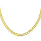 Men's Track Design Link Necklace in 14K Yellow Gold (5.00 mm)
