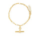 Toggle Link Bracelet in Yellow Gold-Plated Sterling Silver