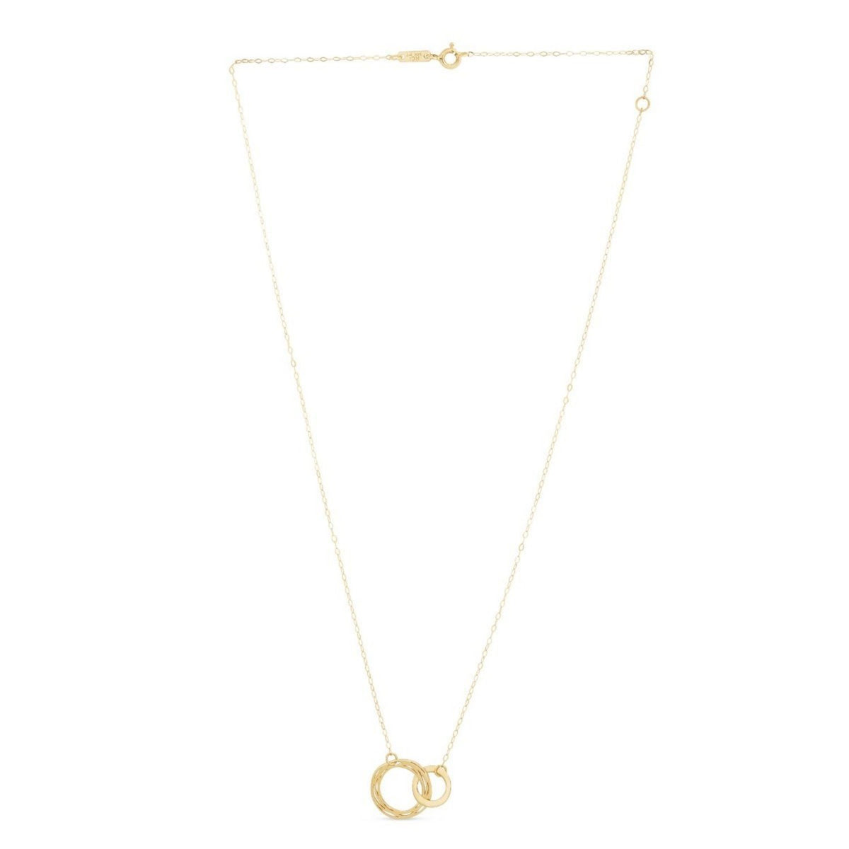 Interlocking Circles Necklace in 14K Yellow Gold