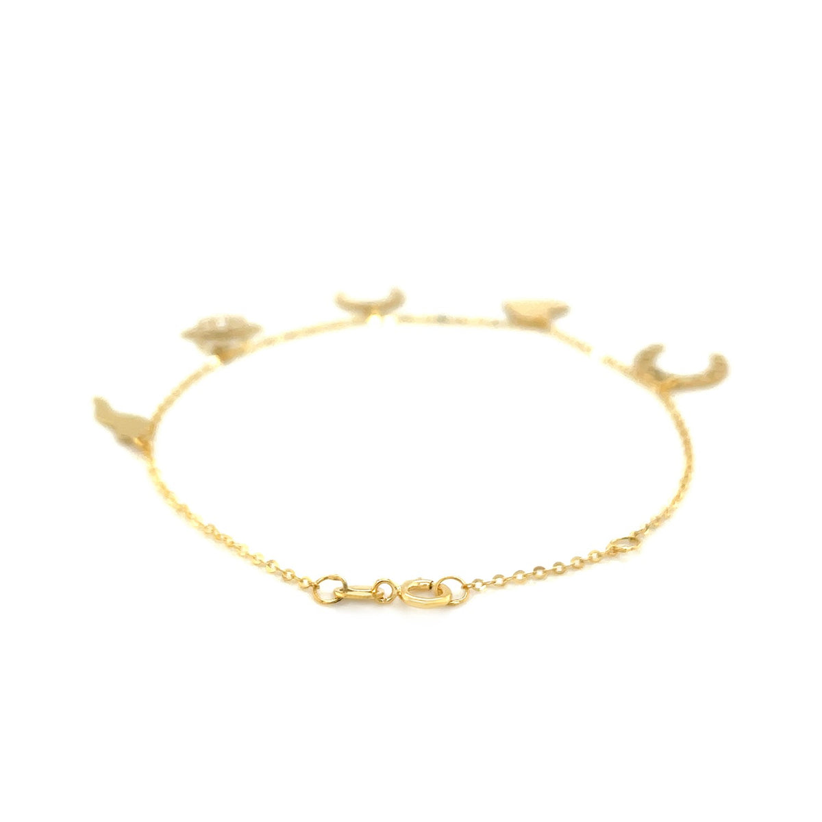 Good Luck Charm Bracelet in 14K Yellow Gold
